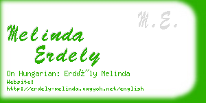 melinda erdely business card